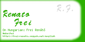 renato frei business card